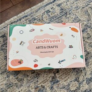 CandWuom DIY Bead Jewelry Making Kit – Alphabet, Clay & Charm Set